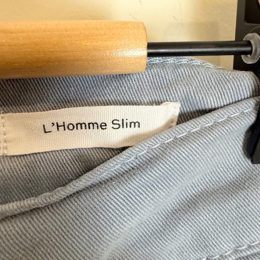 FRAME LHomme Slim Light Blue Wash Jeans Mens Size 34 - Picture 4 of 8